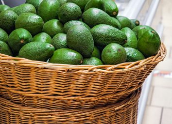 basket of avocados