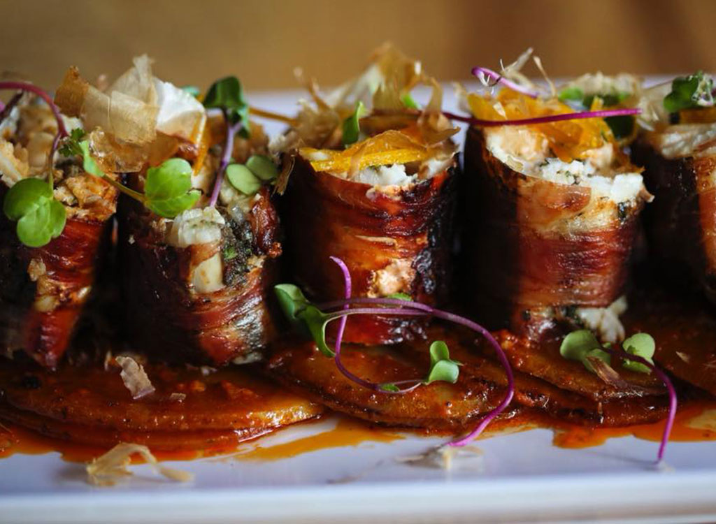 Bacon wrapped dish