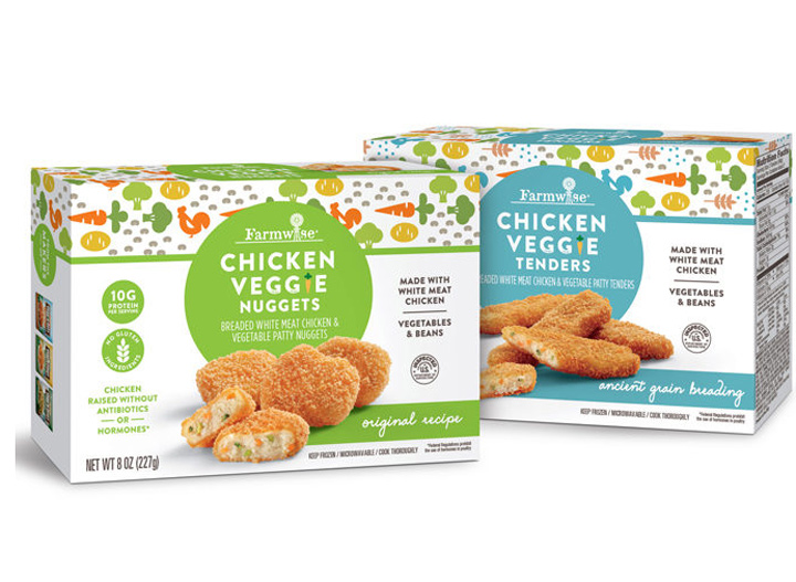 Farmwise all in one chicken veggie nuggets and tenders