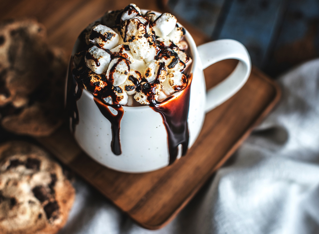 Hot cocoa with marshmallows