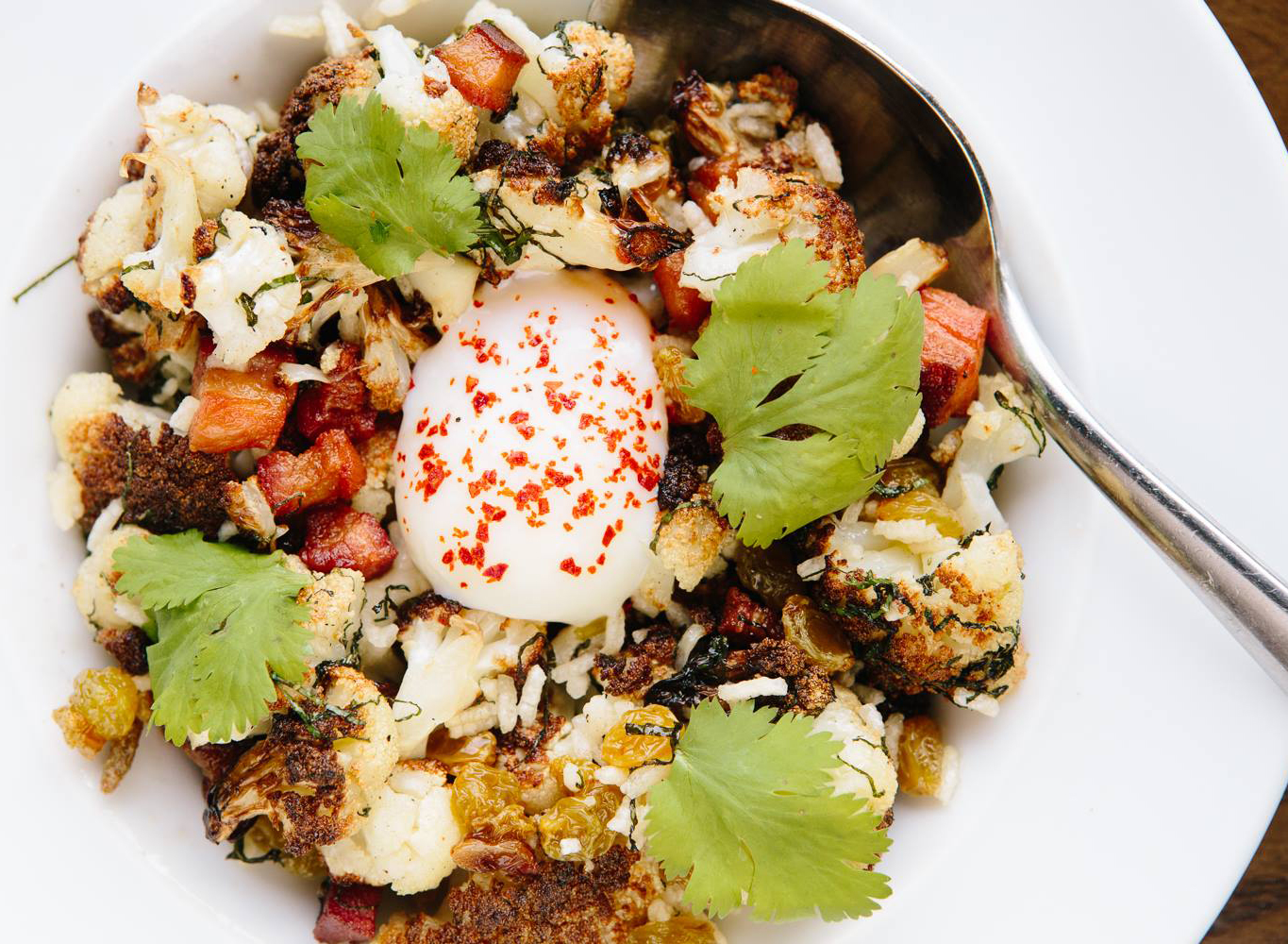 Gluten-free wok charred cauliflower