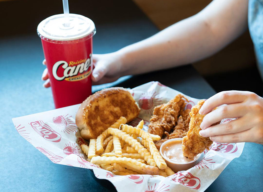 Menu  Raising Cane's