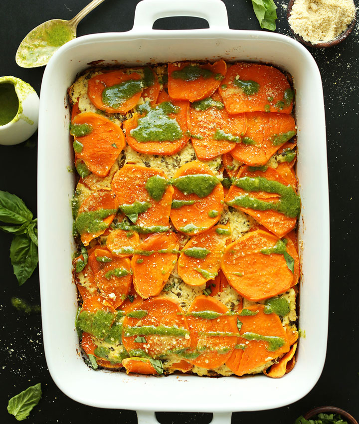 Sweet potato lasagna