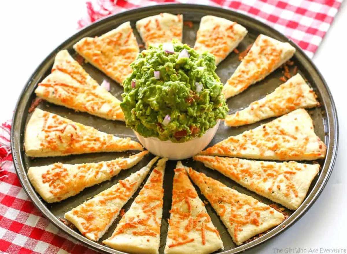 recipes with pizza dough chips & Italian Guac