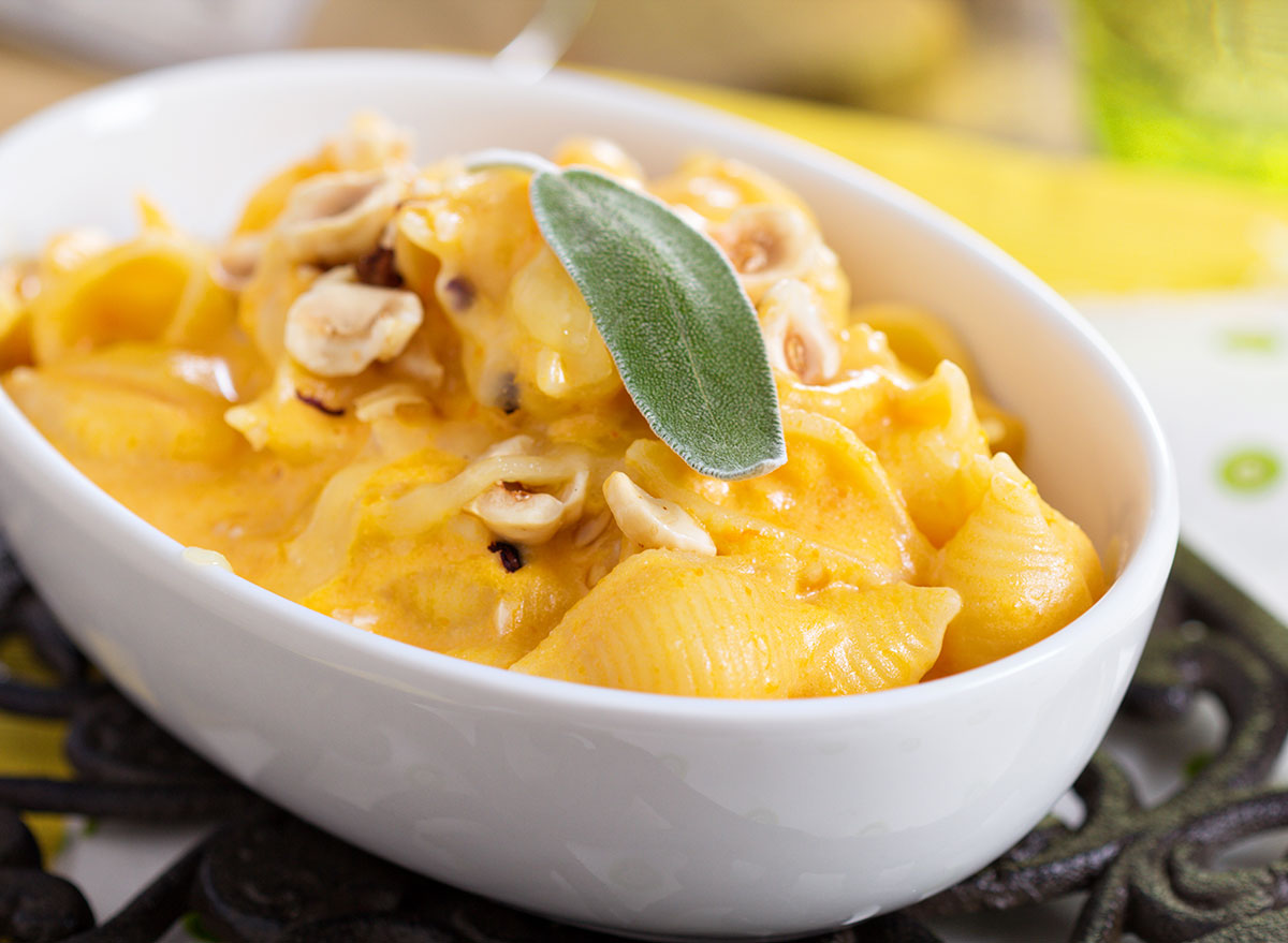 Butternut squash mac and cheese