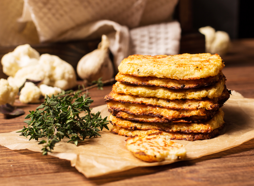 Cauliflower hash browns