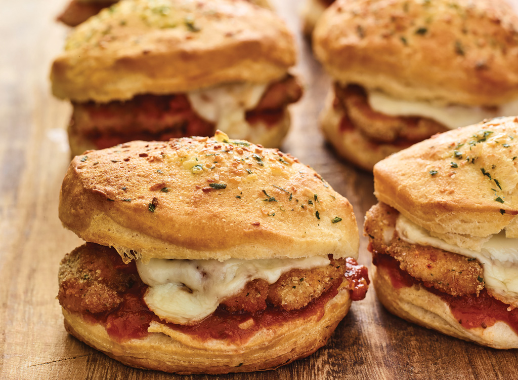 Chicken parmesan sliders