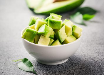 Cubed avocado