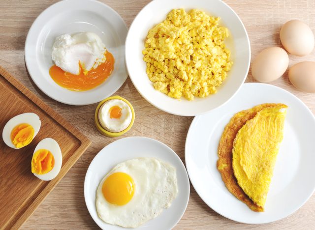Different ways to cook eggs.