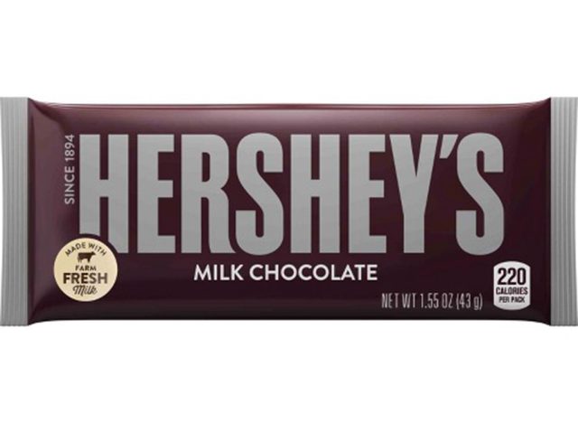 Hershey's milk chocolate bar