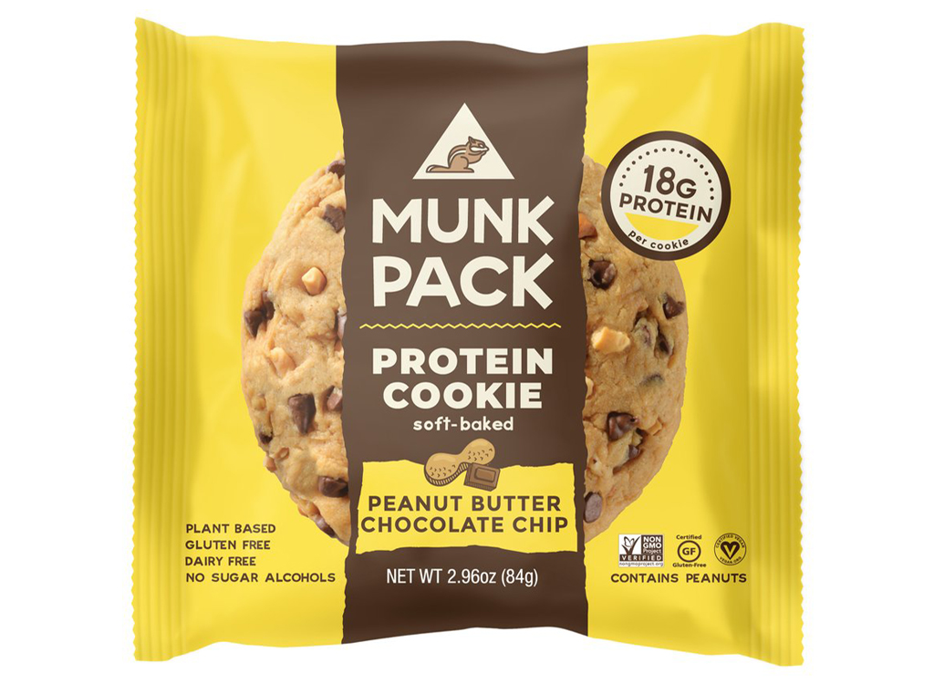 Munk pack peanut butter chocolate chip protein cookie