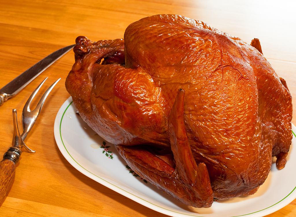 Overcooked turkey skin