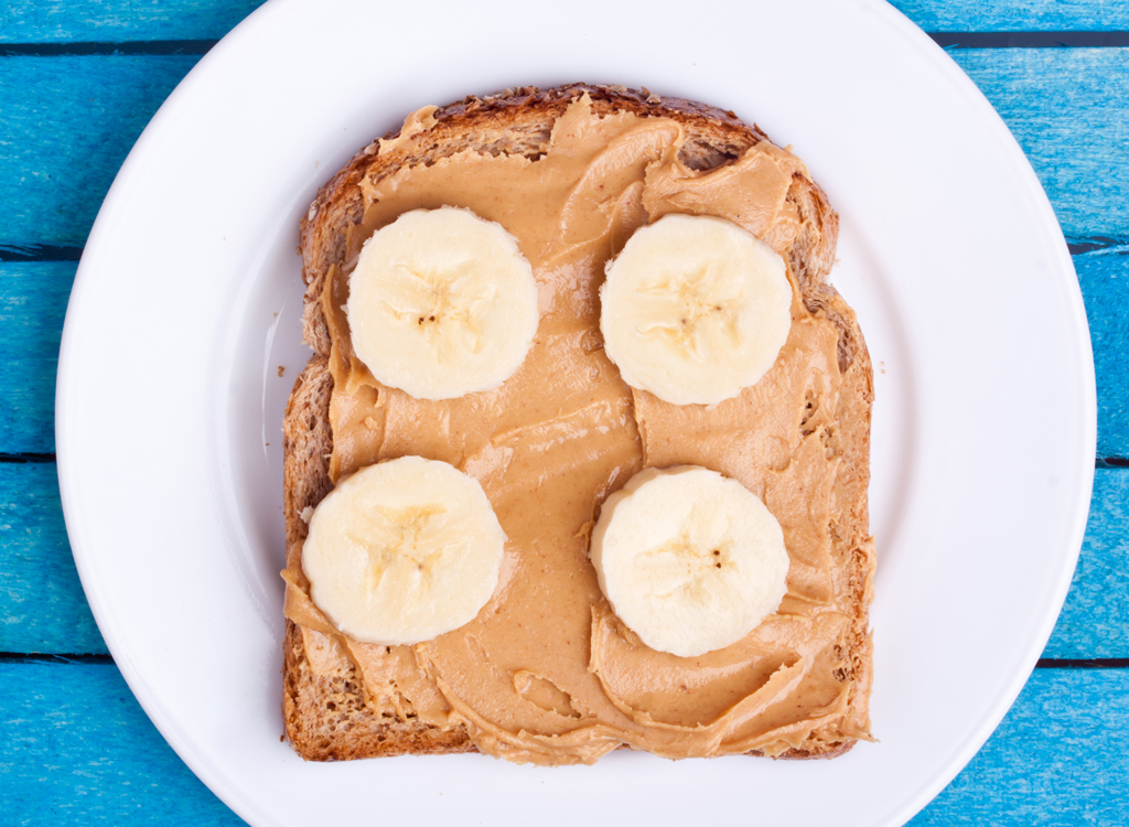 Peanut butter banana toast