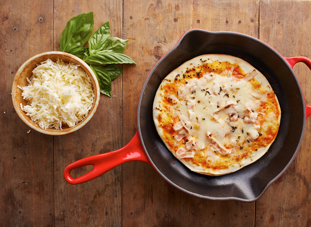 Pizza in skillet