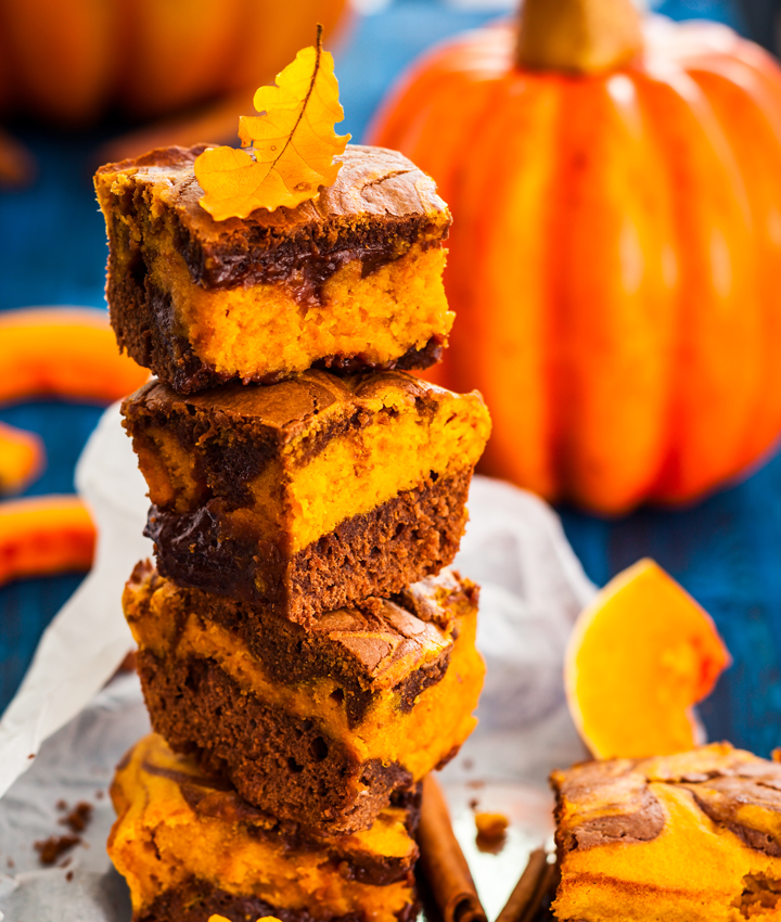 Pumpkin brownies