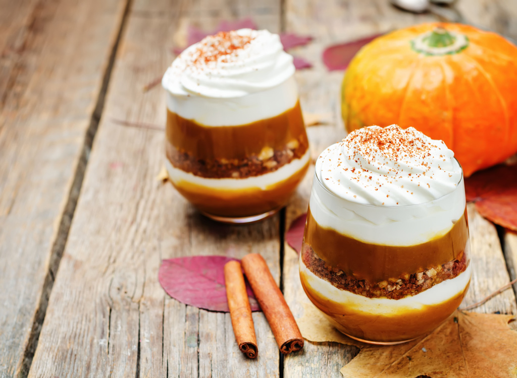 Pumpkin yogurt parfait