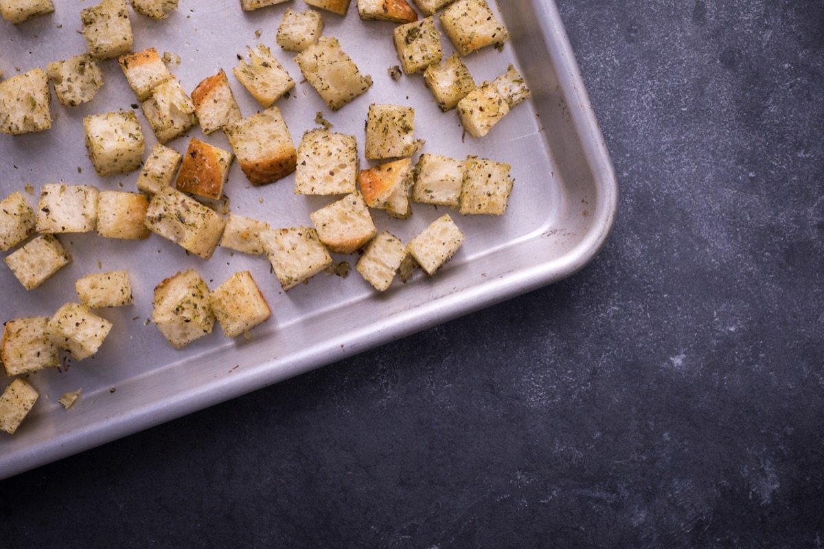 Sheet Pan Croutons