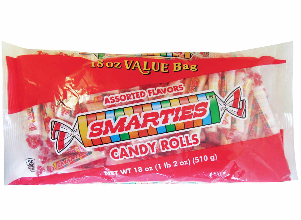 Smarties candy rolls