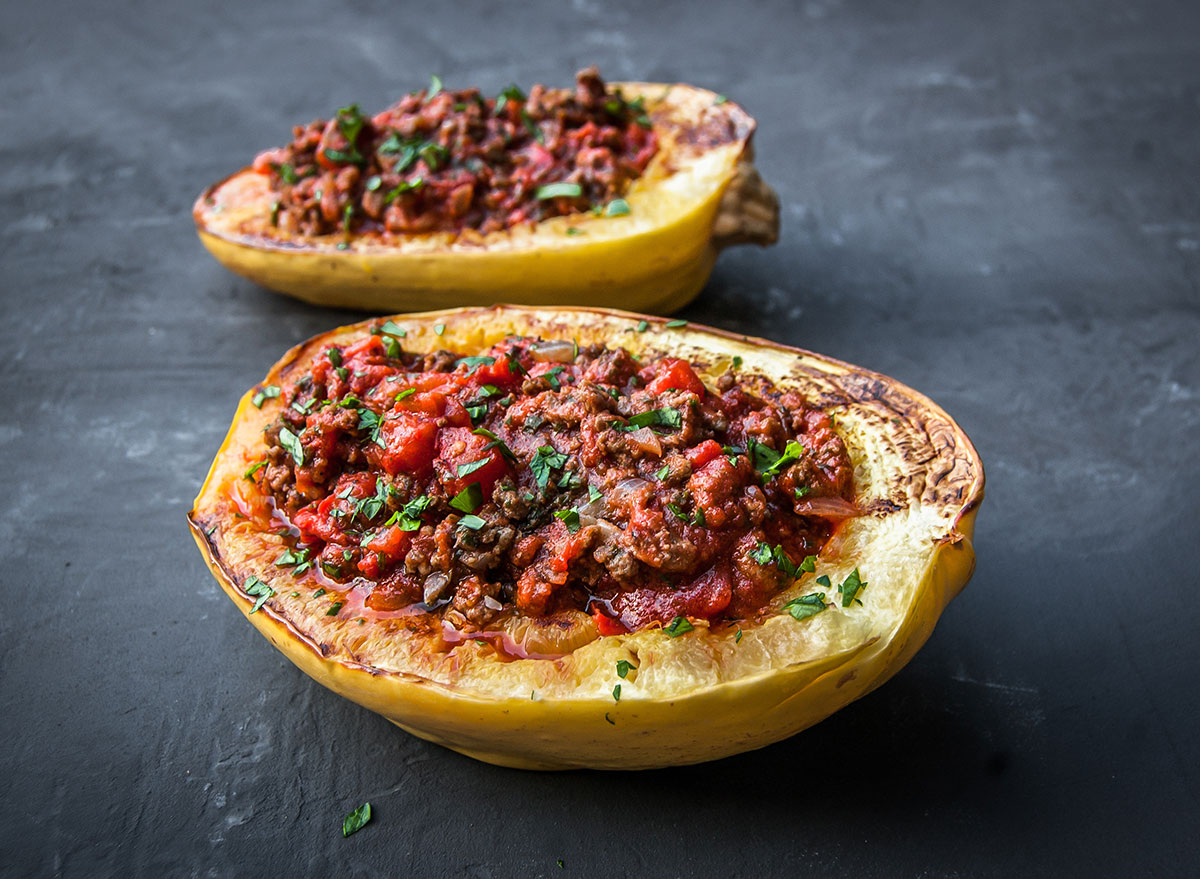 Squash burrito bowl