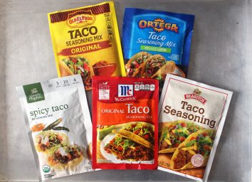 Taco seasoning packet taste test
