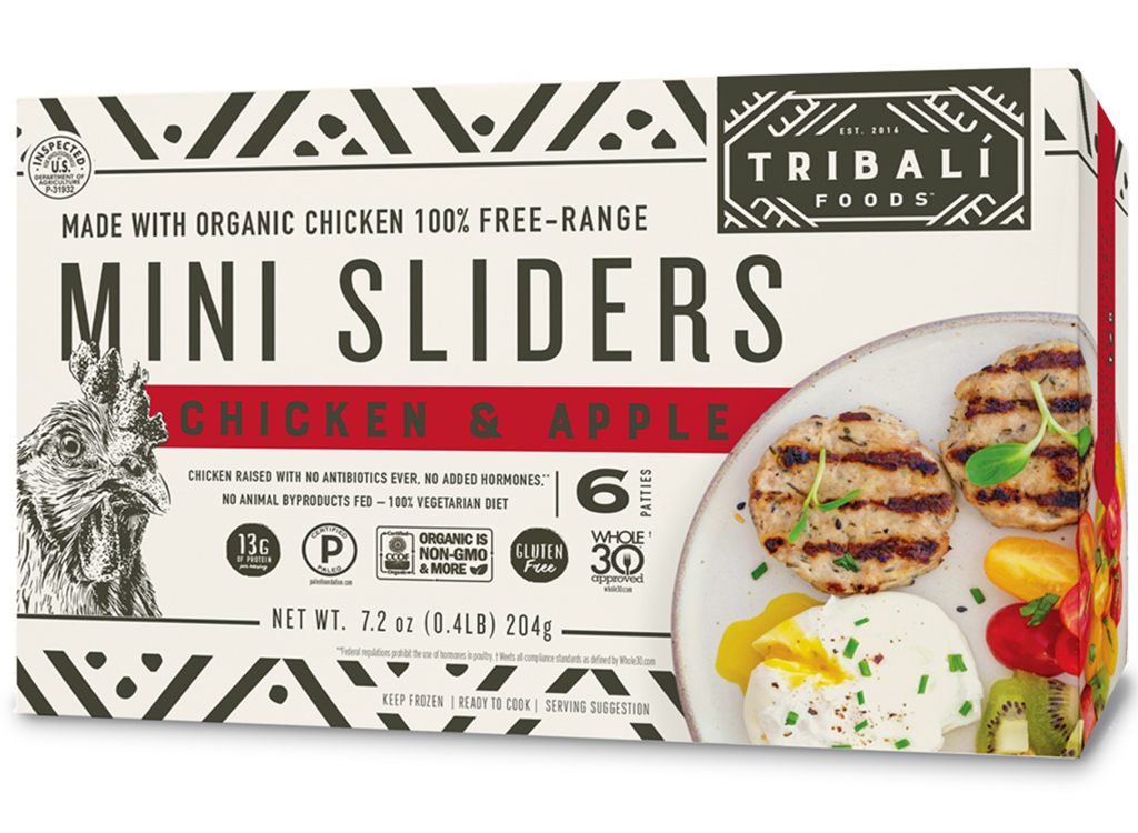 Tribali foods chicken and apple mini sliders