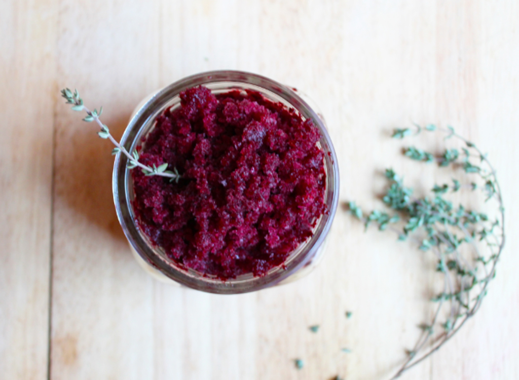 Wild blueberry lemon-thyme granita