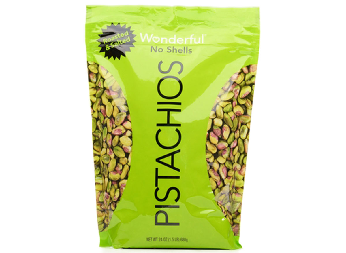 wonderful pistachios, no shells roasted & salted