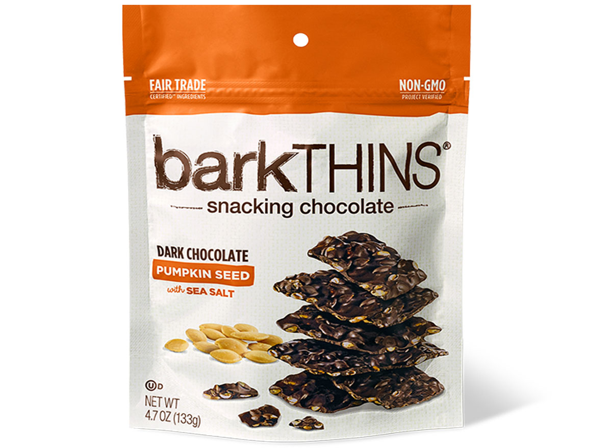 Bark thins dark chocolate pumpkin seed