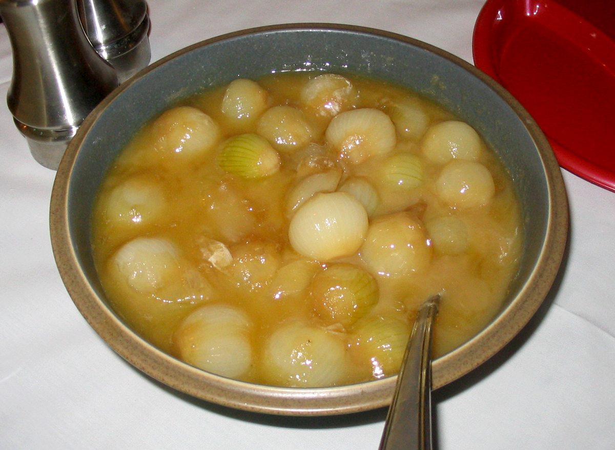 Creamed pearl onions