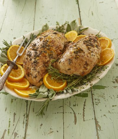 crock pot ladies roasted turkey with oranges and herbs