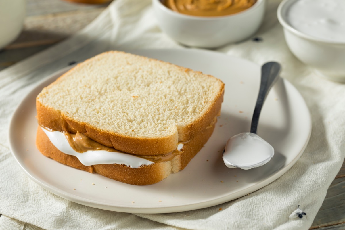 Fluffernutter sandwich
