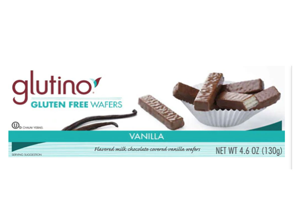 Glutino gluten-free chocolate covered wafers