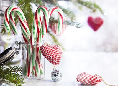 Holiday candy canes