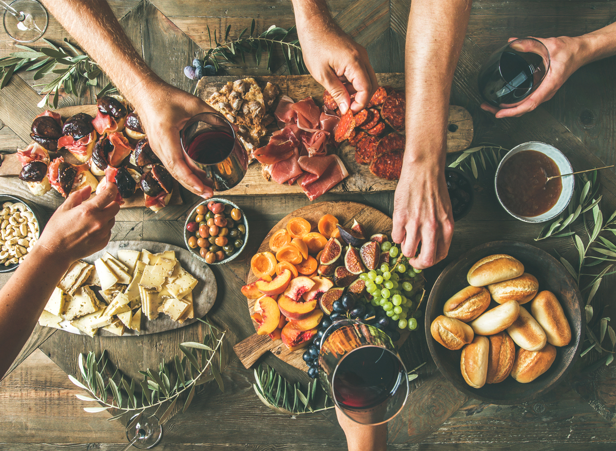 Holiday dinner party appetizers