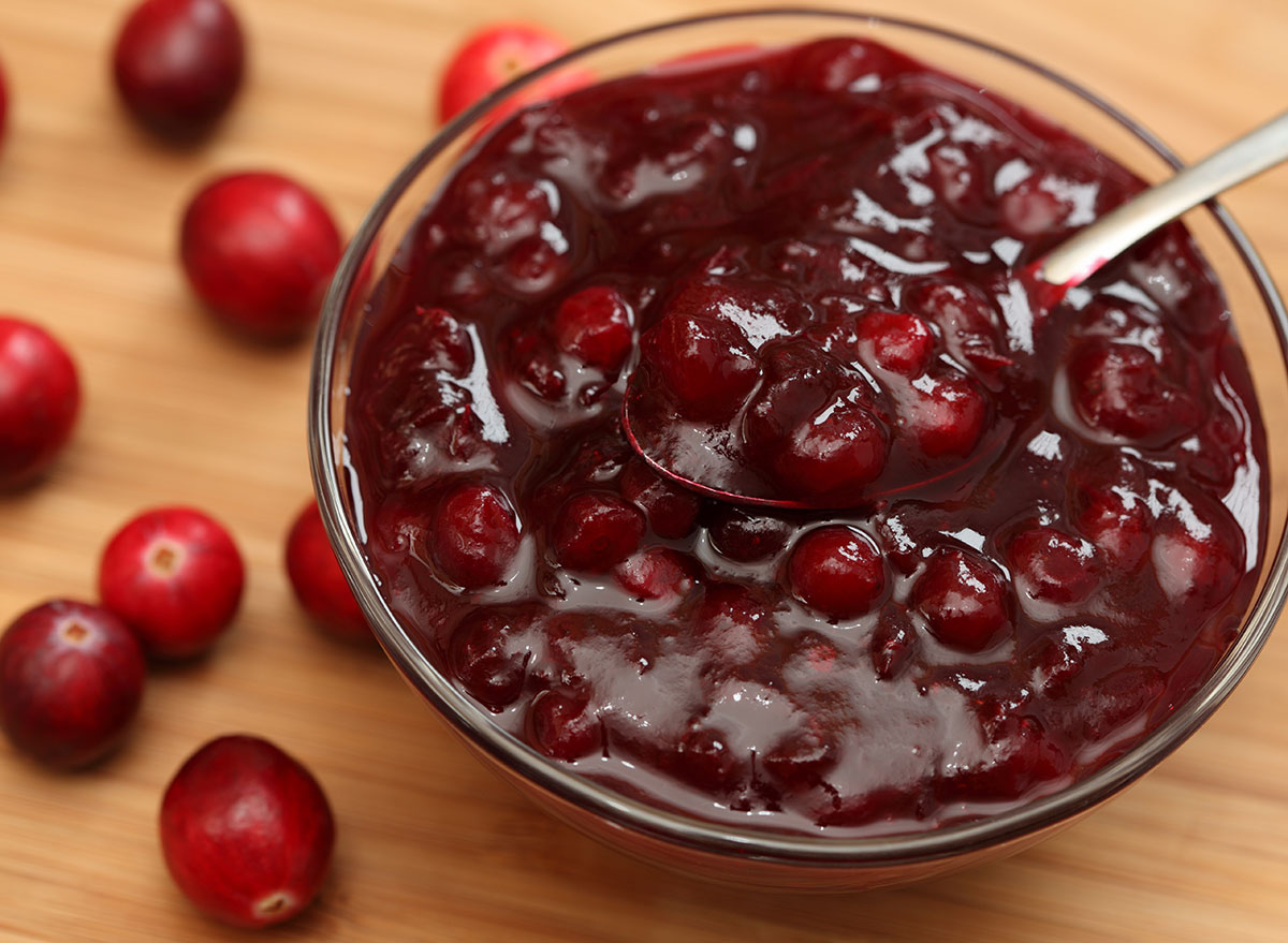 plain cranberry sauce