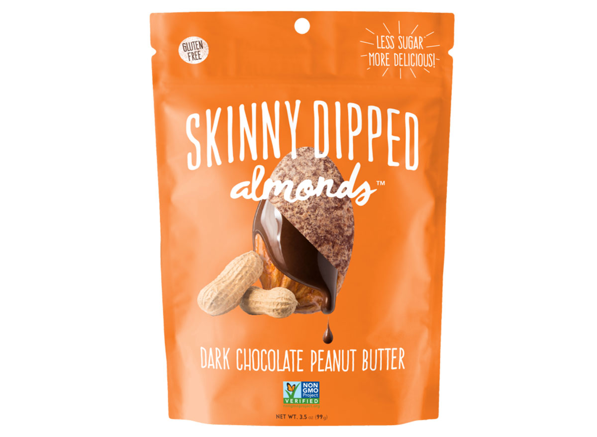 Wild things skinny dipped peanut butter chocolate covered almonds