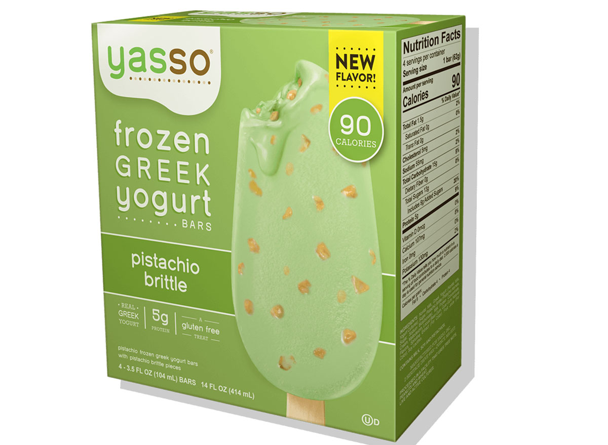 Yasso pistachio brittle frozen greek yogurt