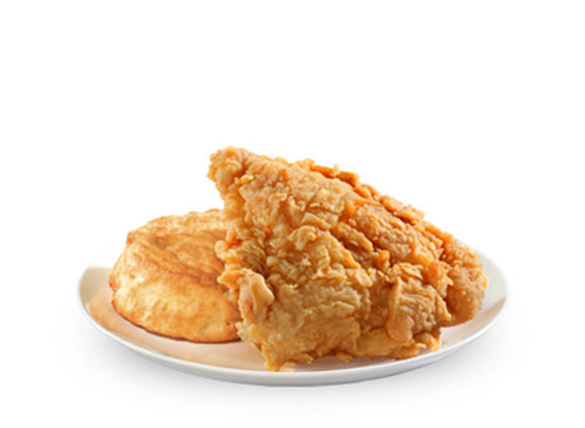 Chicken breast with biscuit