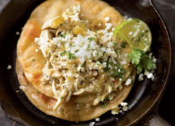 Chicken tacos with ￼￼￼salsa verde