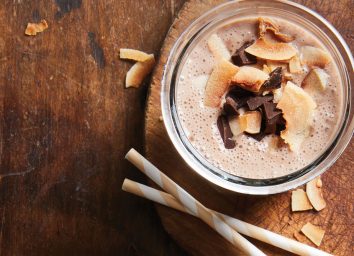 Chocolate coconut banana smoothie