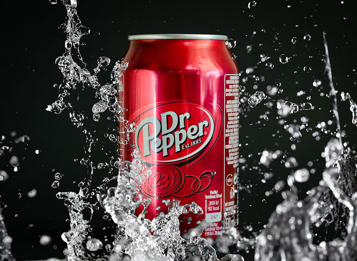 Dr pepper in water