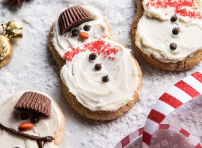 Eggnog frosted chai snickerdoodle snowmen hero image