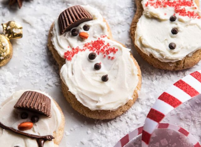Eggnog frosted chai snickerdoodle snowmen hero image