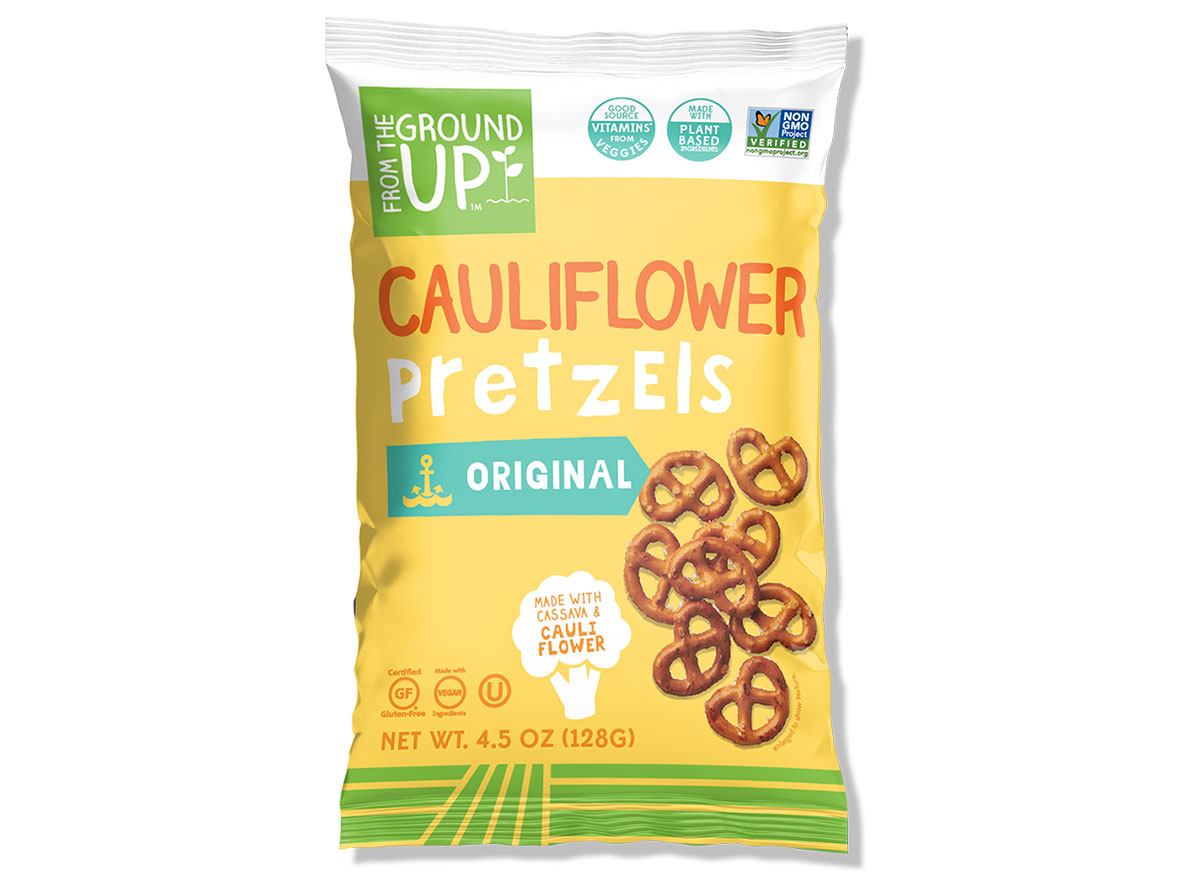 From the ground up cauliflower pretzels bag