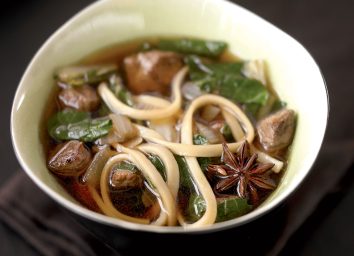 Asian beef noodle soup