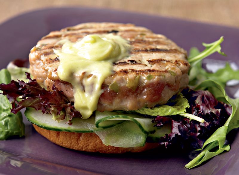 AsianInspired Tuna Burger With Wasabi Mayo Recipe — Eat This Not That