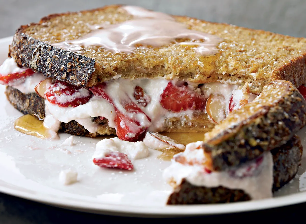 Easy Stuffed French Toast With Strawberries Recipe — Eat This Not That