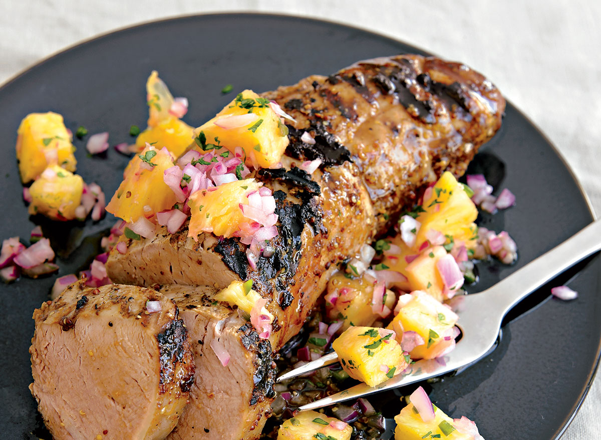 pork tenderloin with grilled pineapple salsa pork recipe