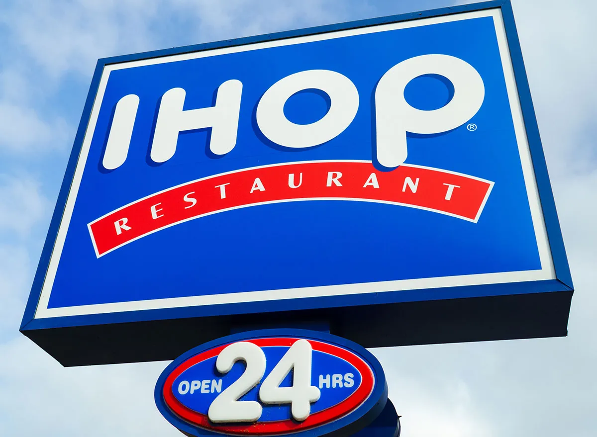 IHOP 24 hour sign