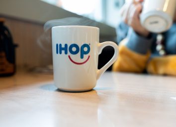Ihop coffee mug steaming